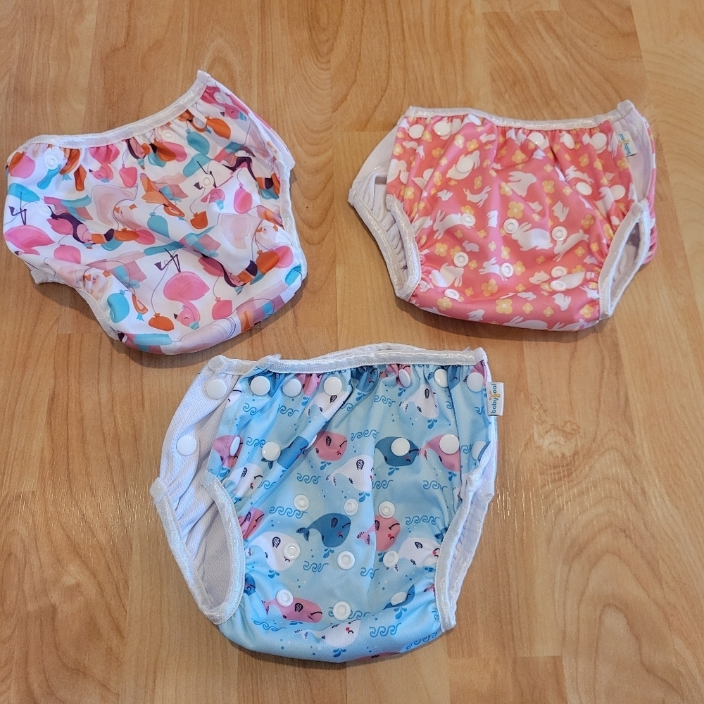 Babygoal Reuseable Swim Diaper Bundle Adjustable Size Newborn - 2T - Picture 5 of 11